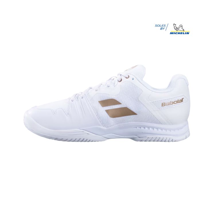 Babolat | SFX 3 All Court Wimbledon Men's Shoes-White/Gold