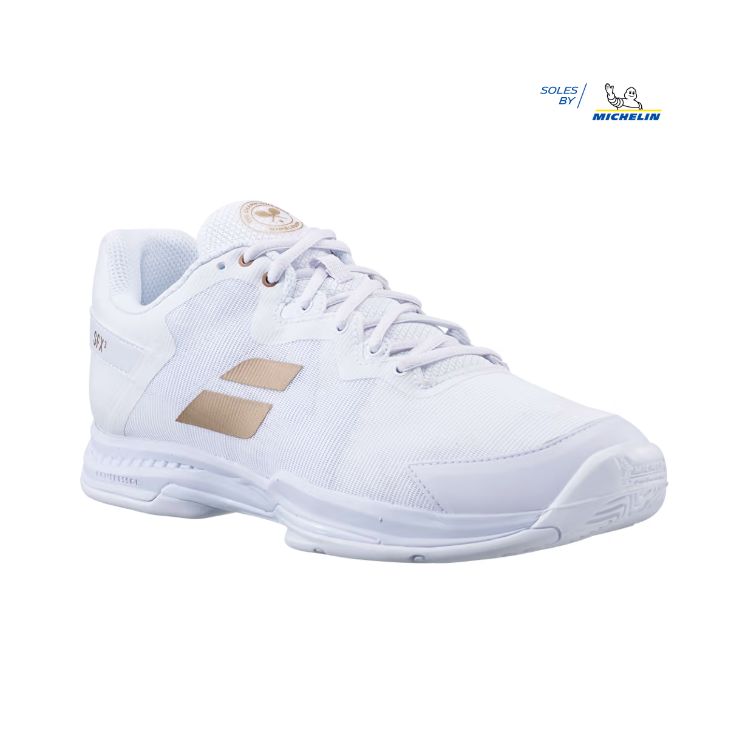 Babolat | SFX 3 All Court Wimbledon Men's Shoes-White/Gold