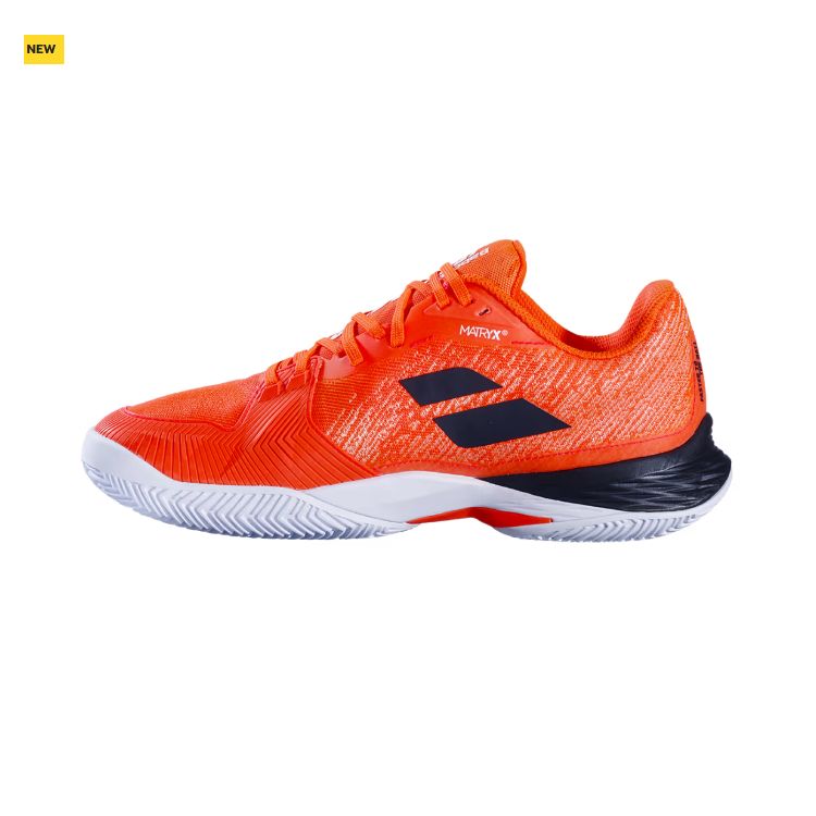 Babolat | Jet Mach 3 Clay Men's Shoes-Strike Red / White