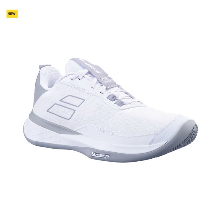 Babolat | SFX Evo Clay Women's Shoes-White/Lunar Gray