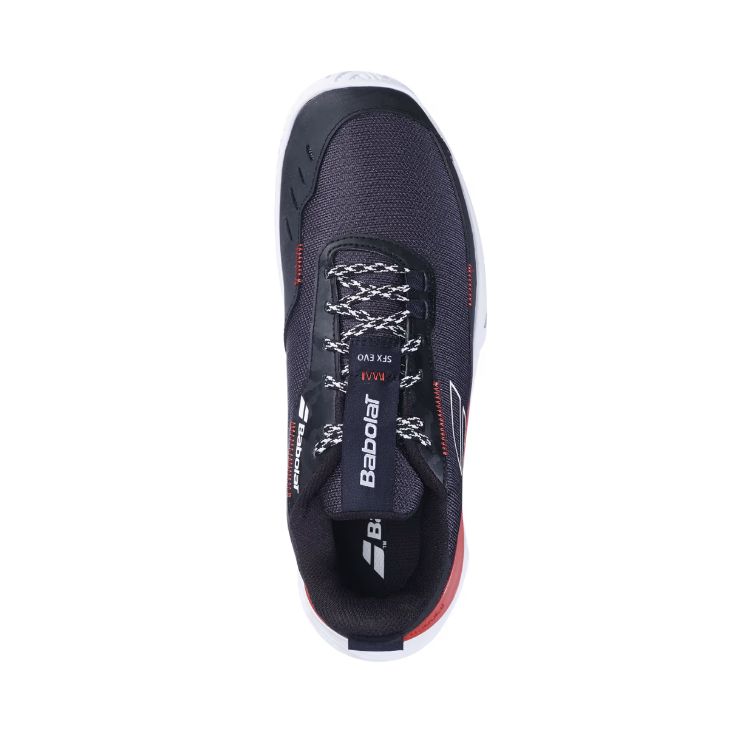 Babolat | SFX Evo All Court Men's Shoes-Black / Fiesta Red