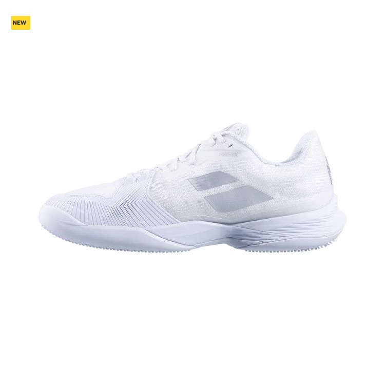 Babolat | Jet Mach 3 Grass Wimbledon Women's Shoes-White / Silve