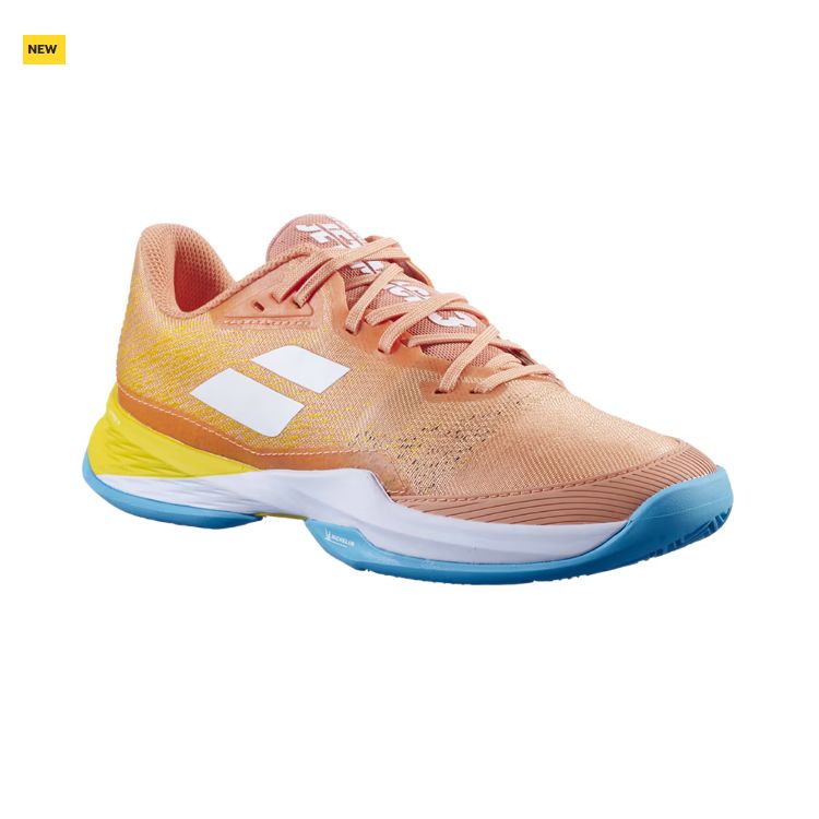 Babolat | Jet Mach 3 Clay Women's Shoes-Coral / Gold Fusion