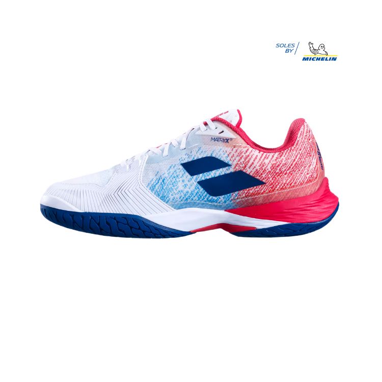 Babolat | Jet Mach 3 All Court Men's Shoes-White/ Blue