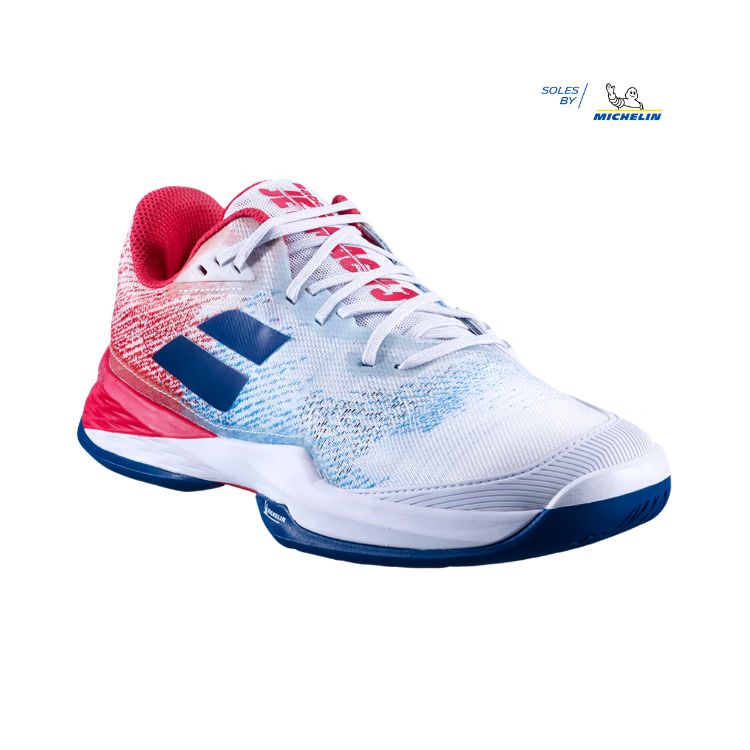 Babolat | Jet Mach 3 All Court Men's Shoes-White/ Blue