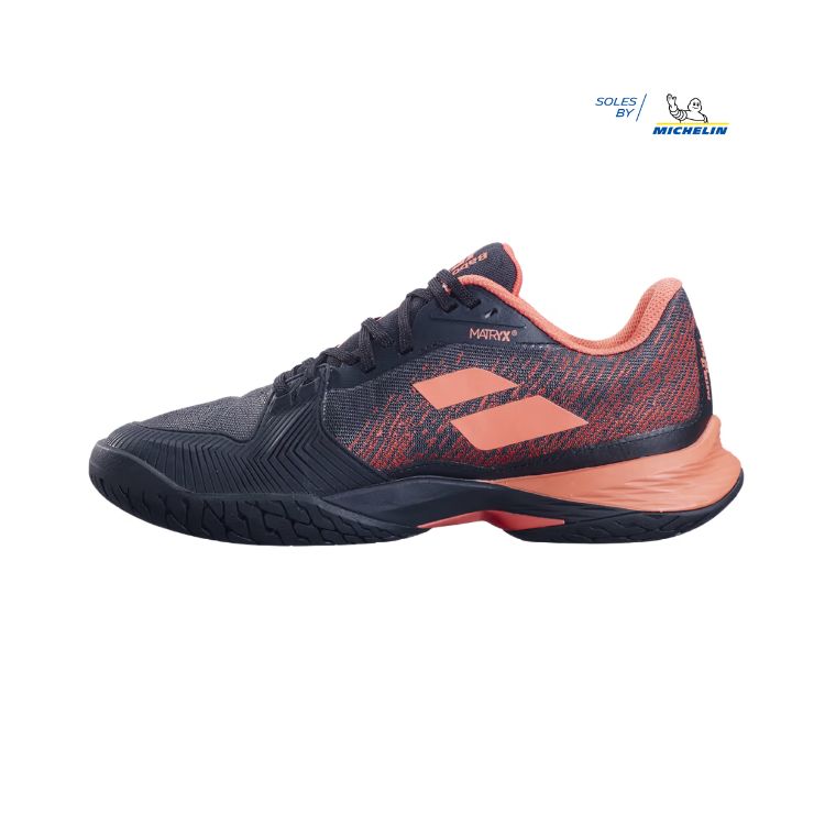 Babolat | Jet Mach 3 All Court Women's Shoes-Black / Living Cora