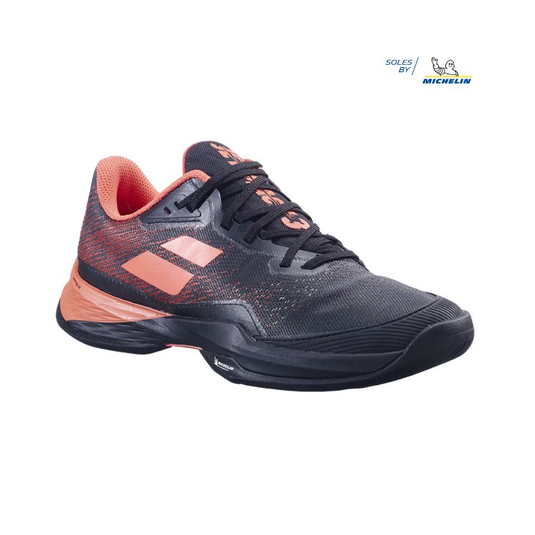 Babolat | Jet Mach 3 All Court Women's Shoes-Black / Living Cora