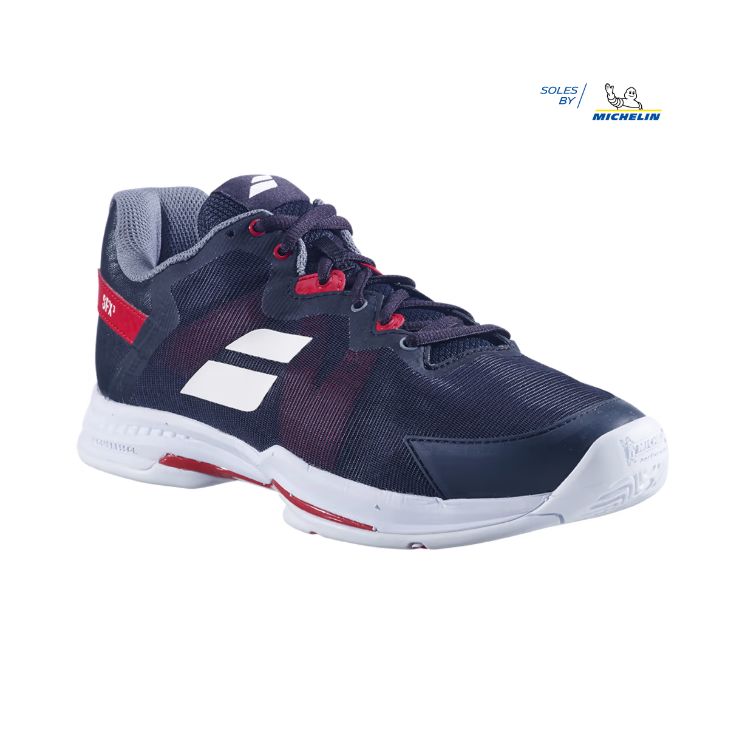 Babolat | SFX 3 All Court Men's Shoes-Black/Poppy Red